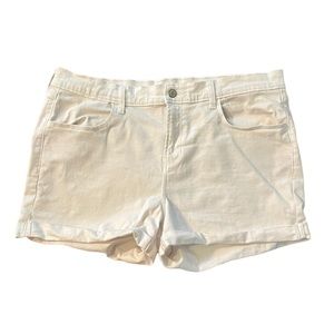 White Denim Shorts